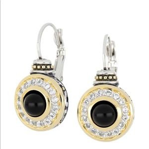 John Medeiros black onyx earrings